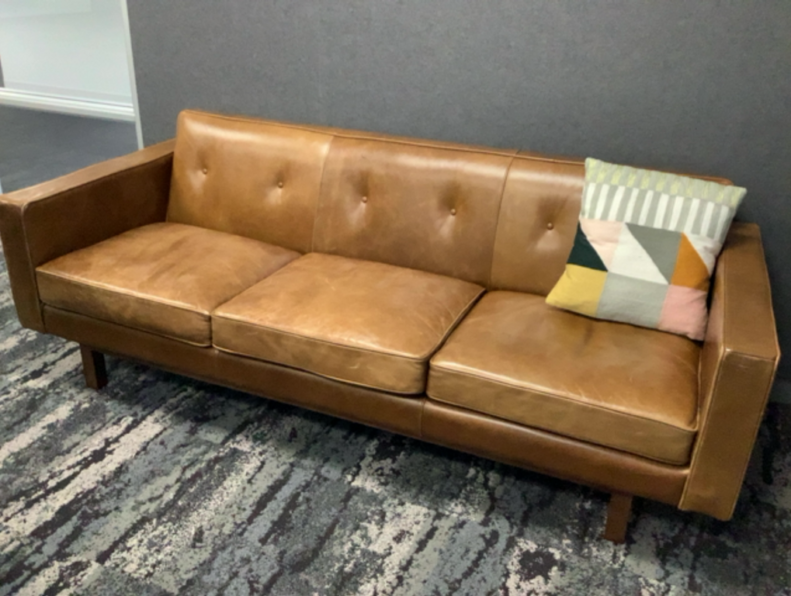 Bettersource, Gus Modern Leather Sofa